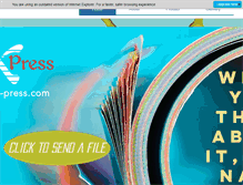 Tablet Screenshot of printx-press.com